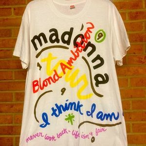 Vintage 1990 Madonna Blond Ambition Tour T-shirt